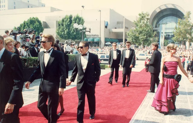 Walking up the red carpet at the Emmy Awards 8/28/88. What Georgia's film tax credit covers for Atlanta red carpet work