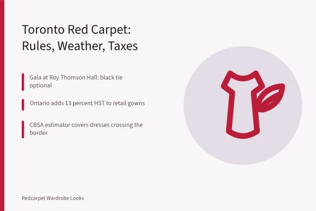 Toronto film festival red carpet with gowns, September rain and tax rules. How Toronto's Film Festival Red Carpet Differs from US Award Shows