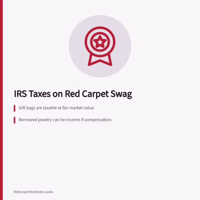IRS taxation of celebrity gift bags and borrowed jewelry. A guide to how the IRS taxes celebrity gift bags and borrowed jewelry