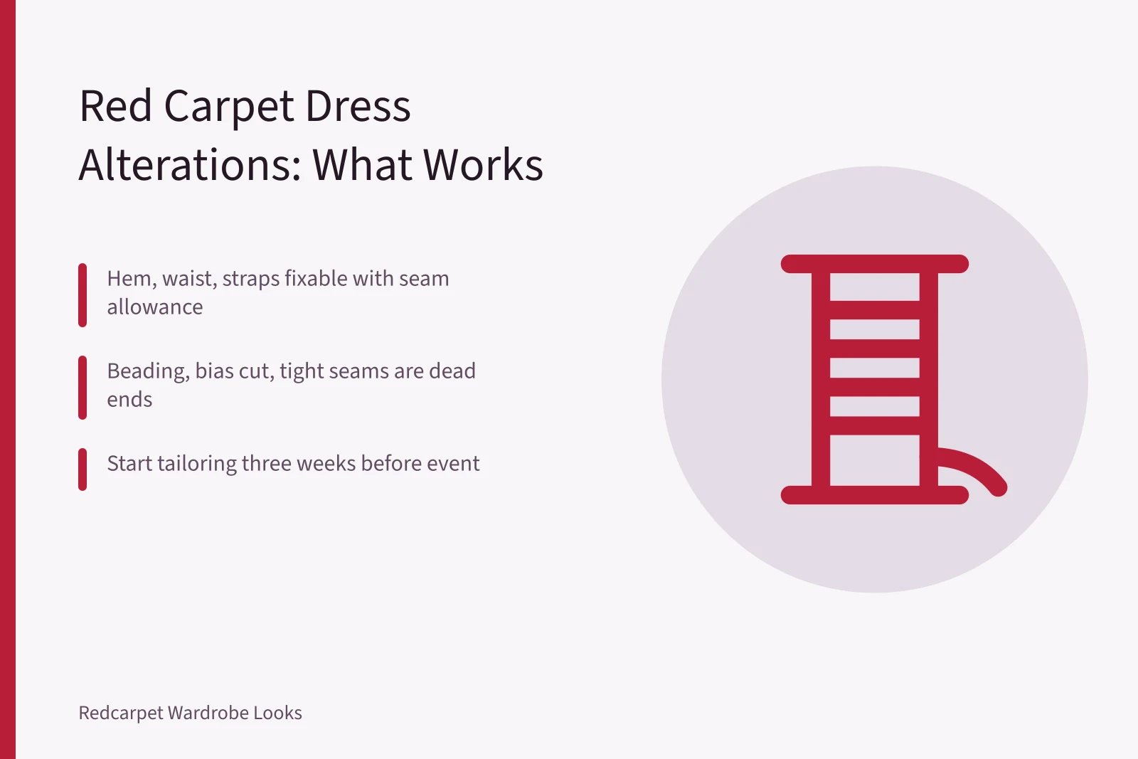Red carpet dress alterations guide with timeline, costs, and fixable zones. Red Carpet Dress Alterations: What a Tailor Can and Cannot Fix Before the Event