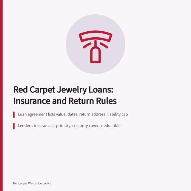 Red carpet jewelry loan agreement with insurance and return rules. Red Carpet Jewelry Loans: Insurance and Return Rules Before the Event