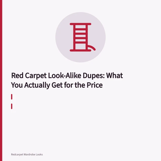 Inside of a red carpet gown bodice showing boning, lining, and hidden zip. Red Carpet Look-Alike Dupes: What You Actually Get for the Price