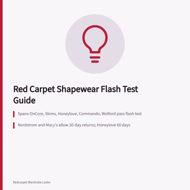 Shapewear flash test guide for red carpet gowns. Red Carpet Shapewear: What Actually Works Under a Flashbulb
