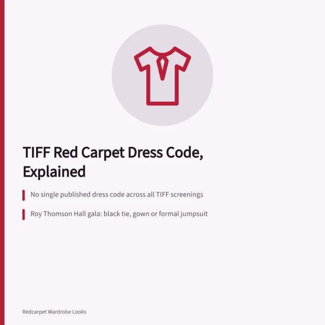 Evening gown and tuxedo on a red carpet at a film premiere. What Is the TIFF Red Carpet Dress Code, Really?