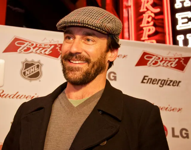 Actor Jon Hamm on the red carpet at the 2010 Vancouver Olympics. Vancouver Red Carpet Rain: Outerwear That Still Photographs